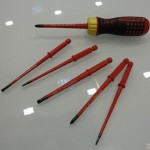 1000V Slim Ratschenschraubendreher Set, geschlitzt und Phillips