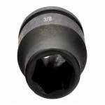 Steckschlüssel-Einsütze Sechskant, 3/8", zollmass
