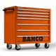 Classic Werkstattwagen 40" mit 7 Schubladen, orange