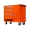 Classic Werkstattwagen 40" mit Schrank und 6 Schubladen, orange