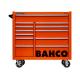 Classic Werkstattwagen 40" mit 2 Schubladenreihen, 12 Schubladen, orange