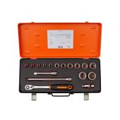 1/2" Steckschlüssel-Satz, Zoll, 17-tlg