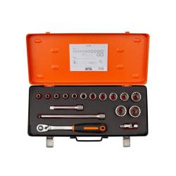 1/2" Steckschlüssel-Satz, Zoll, 17-tlg