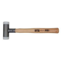 Rückschlagfreier Hammer, Holstiel, Nylonkopf, 360x125x50 mm, 1.100 g