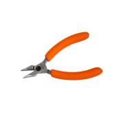 Präzisions-Spitzzange, gezahnte Backen, PVC-Griffe, 121 mm, Industrieverpackung