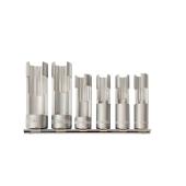 Spezial-Steckschlüssel-Satz, geschlitzt, für die Montage von oben und seitlich verkabelten Temperatursensoren, Thermoschaltern und anderen Bauteilen