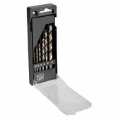 HSS-Bohrerset, 6-tlg, Ø 2-8 mm (Keine 7 mm), Kunststoff-Kassette