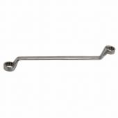 Doppelringschlüssel, Edelstahl/Inox, magnetisch, gekröpft, SW 8 + 10 mm