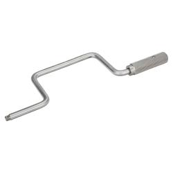 1/2" Kurbel, Edelstahl/Inox, magnetisch, drehbarer Griff, 390 mm