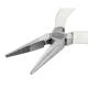 Flachrundzange, Edelstahl/Inox, magnetisch, PVC ummantelte Griffe, 200 mm