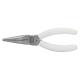 Flachrundzange, Edelstahl/Inox, magnetisch, PVC ummantelte Griffe, 200 mm