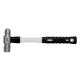 Ingenieur-Hammer mit Kugelpinne, Edelstahl/Inox, magnetisch, 2-Komponenten-Fiberglas-Griff, 407 mm, 1400 g, Kopf 138x39 mm, 1100 g