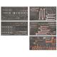 1475KXL8BLACK + 1485KXL4BLACK + 11 Einlagen mit Werkzeug