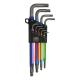 Multicolour Winkelschraubendreher-Satz für Innensechskantschrauben, 1.5 - 10 mm, 9-tlg