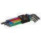 Multicolour Winkelschraubendreher-Satz für Innensechskantschrauben, 1.5 - 10 mm, 9-tlg