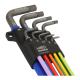 Multicolour Winkelschraubendreher-Satz für Innensechskantschrauben, 1.5 - 10 mm, 9-tlg