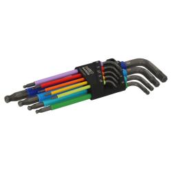 Multicolour Winkelschraubendreher-Satz für Innensechskantschrauben, 1.5 - 10 mm, 9-tlg