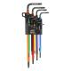 Multicolour Winkelschraubendreher-Satz für TORX® -Schrauben, T8 - T40, 9-tlg