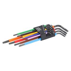 Multicolour Winkelschraubendreher-Satz für TORX® -Schrauben, T8 - T40, 9-tlg