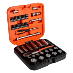1/4" und 3/8" Steckschlüssel- und Bit-Satz, 51-teilig