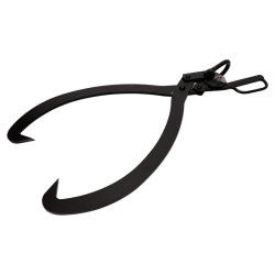 Geschmiedete Stahlpackzange für hydraulische Verladeeinrichtung. Maximale Öffnungsweite der Backen 550 mm / 21 1/2 ". Maximales Ladegewicht 1500 kg / 3300 lb. CE-zertifiziert.
