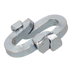 Verbindungsglied. galvanisiert. Vollstahl. 1/4"