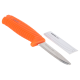 Messer. fluoreszierender Griff. schwimmt im Wasser. ohne Holster