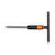 1/2" T-Griff mit Ratschenfunktion mit Vierkantantrieb. 240 mm