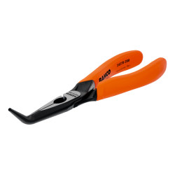 Flachrundzange. 60° abgewinkelt. 200 mm