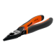 Kombizange mit Öffnungsfeder. Ergo. Zwei-Komponenten-Griff. phosphatiert. 160 mm