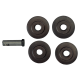 Ersatzräder (4x) und -stift mit Kugelsicherung (1x) für Rohrschneider 401/402