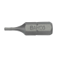 1/4" Bits. 25 mm. Innensechskant. H 10 mm. 3er Pack