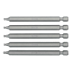 1/4" Bits. 25 mm. Kugelkopf. Innensechskant. H 6 mm. 2er Pack