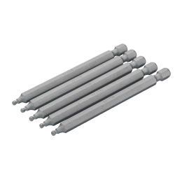 1/4" Bits. 25 mm. Kugelkopf. Innensechskant. H 8 mm. 2er Pack