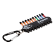Bit-Set mit 10 Bits für Phillips. Pozidriv und TORX Schrauben