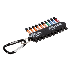 Bit-Set mit 10 Bits für Phillips. Pozidriv und TORX Schrauben