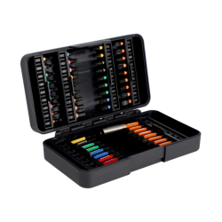 Bit-Set mit 53 Bits für Schlitz. Phillips. Pozidriv. TORX.TORX TR und Robertson-Schrauben + Bithalter