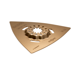 Starlock Multitool - hartmetallbestückte dreieckige Schleifplatte. für Mörtel und Fliesenkleber. 80 mm. Einzelpack