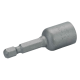 1/4" magnetischer Steckschlüssel. 50 mm. 7 mm