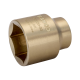 1/2" Steckschlüssel-Einsatz. funkenfrei. Aluminiumbronze. 36 mm