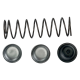 P108. P110. P3. P5 - Ersatzteil - Feder. Gummi- und Metallpuffer und Stift für Rebscheren