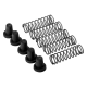 P123-19. P127-19. P128-19. P129-19 - Ersatzteil - Gummipuffer + Feder (je 5x)