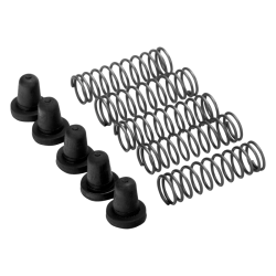 P123-19. P127-19. P128-19. P129-19 - Ersatzteil - Gummipuffer + Feder (je 5x)