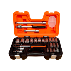 Steckschlüssel-Satz 1/2". 24-tlg