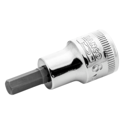 3/8" Schraubendreher-Einsatz. Innen-6kant. SW 4 mm. SB-Verpackung