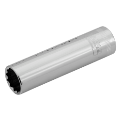 Steckschlüssel-Einsatz 3/8". 12kant. lang. SW 8 mm. SB-Verpackung