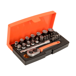 Steckschlüssel-Satz 1/4". 25-tlg