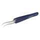Ergonomische Soft Touch Pinzette. Typ 7-SA. antimagnetisch. ESD-sicher. mit gebogenen. sehr feinen Spitzen                                                