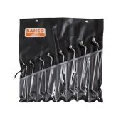 Doppelringschlüssel-Satz, tiefgekröpft, 12kant, metrisch, 12-tlg