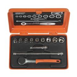 1/4" Steckschlüssel-Satz mit Umschaltknarre 6950RN, 12-tlg